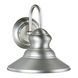 Signature 1 Light 10 inch Brushed Nickel Outdoor Wall Light