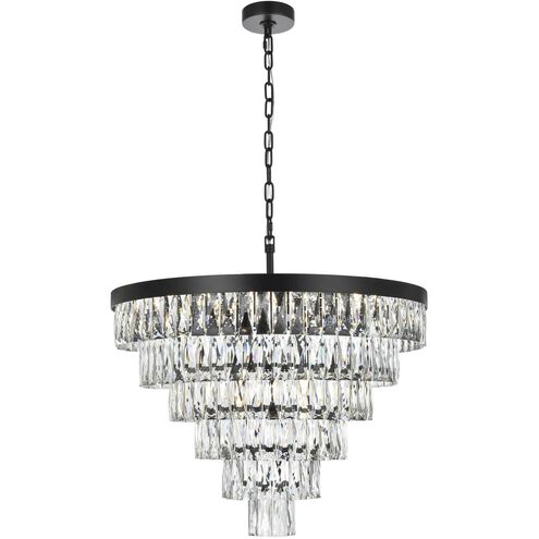 Josephine 13 Light 27.5 inch Black Chandelier Ceiling Light