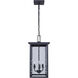 Shana 3 Light 11 inch Black Outdoor Pendant Light