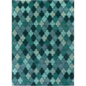 Oasis 156 X 108 inch Blue and Green Area Rug, Wool