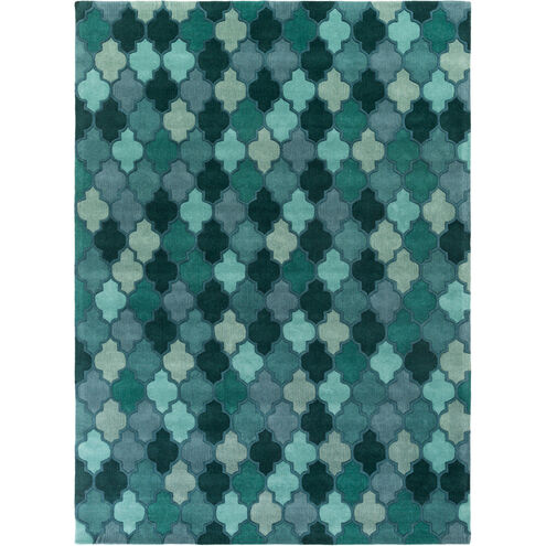 Oasis 156 X 108 inch Blue and Green Area Rug, Wool
