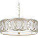 Graham 6 Light 18 inch Antique Silver Chandelier Ceiling Light