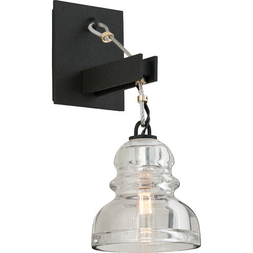 Menlo Park 1 Light 5.75 inch Textured Iron Wall Sconce Wall Light