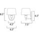Rondo 1 Light 6.5 inch Polished Nickel Wall Sconce Wall Light