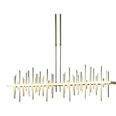 Cityscape LED 51.9 inch Modern Brass and Modern Brass Pendant Ceiling Light, Large