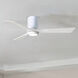 Atlas Irene-3HLK 52 inch Gloss White with Matte White Blades Flush Mount Paddle Fan