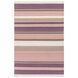 Miguel 72 X 48 inch Purple and Purple Area Rug, Wool and Cotton