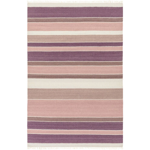 Miguel 72 X 48 inch Purple and Purple Area Rug, Wool and Cotton