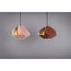 Matilda 1 Light 17.4 inch Black/Rose Pendant Ceiling Light in Rose/Ash, 17 in