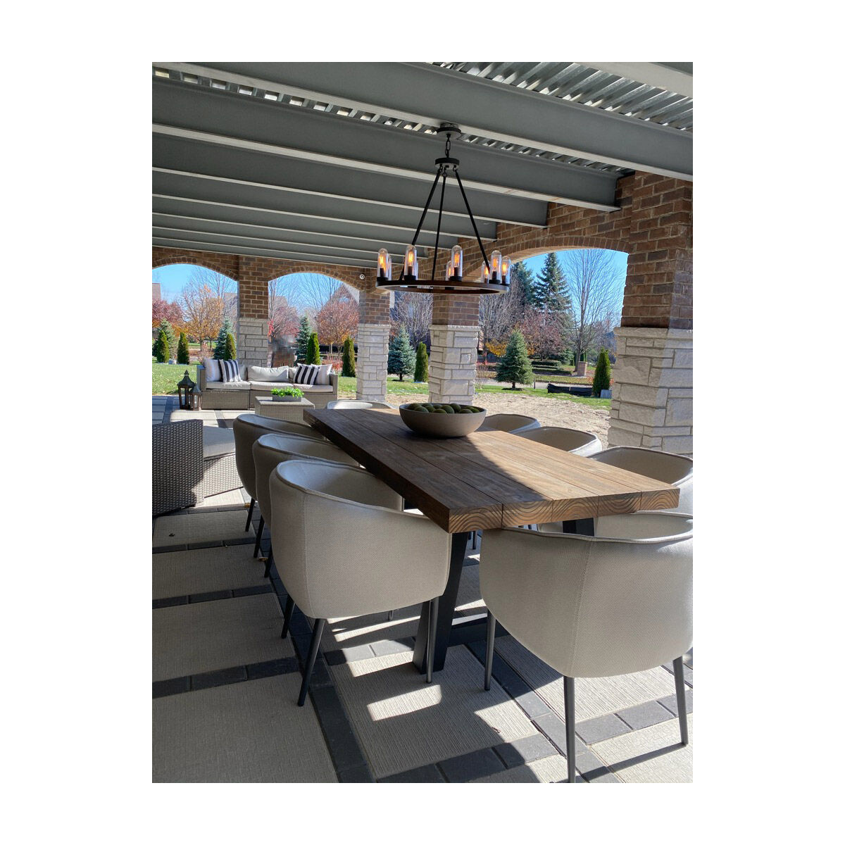 Lido 1 Light 9.25 inch Antique Pecan/Black Outdoor Wall Mount in Antique Pecan and Black