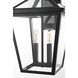 Frankford 2 Light 20 inch Black Outdoor Wall Sconce