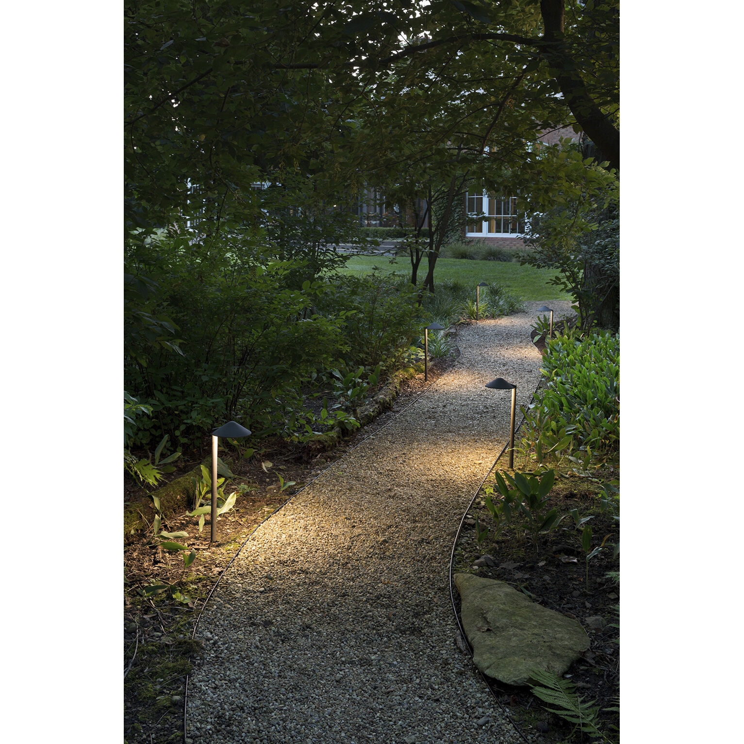 Hardy Island Side Mount 12v 1.50 watt Matte Bronze Landscape Path Light, Round