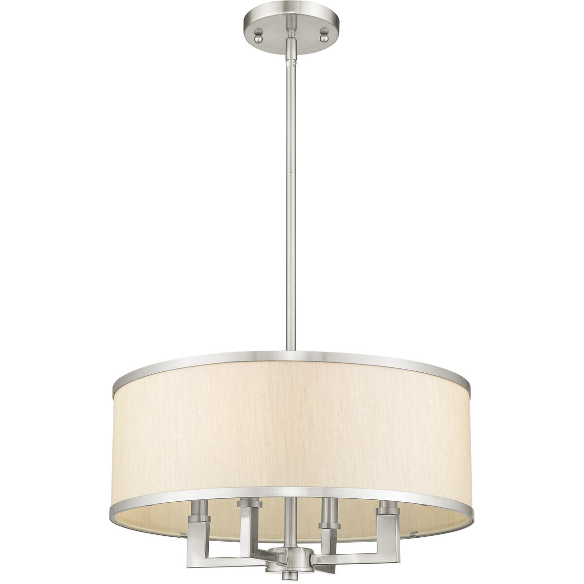 Park Ridge 4 Light 18 inch Brushed Nickel Chandelier Ceiling Light