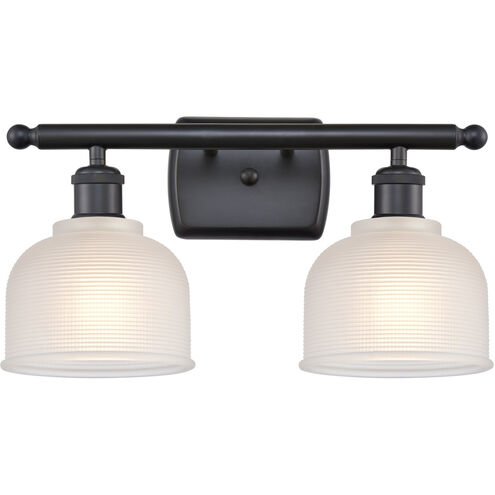 Ballston Dayton LED 16 inch Matte Black Bath Vanity Light Wall Light in White Glass, Ballston