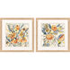 Bursting Wildflowers Orange and Blue and Green and Yellow Framed Art, Propac