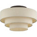 Bellingham 4 Light 21 inch Bronze Extra Large Semi-Flush Ceiling Light, Extra Large