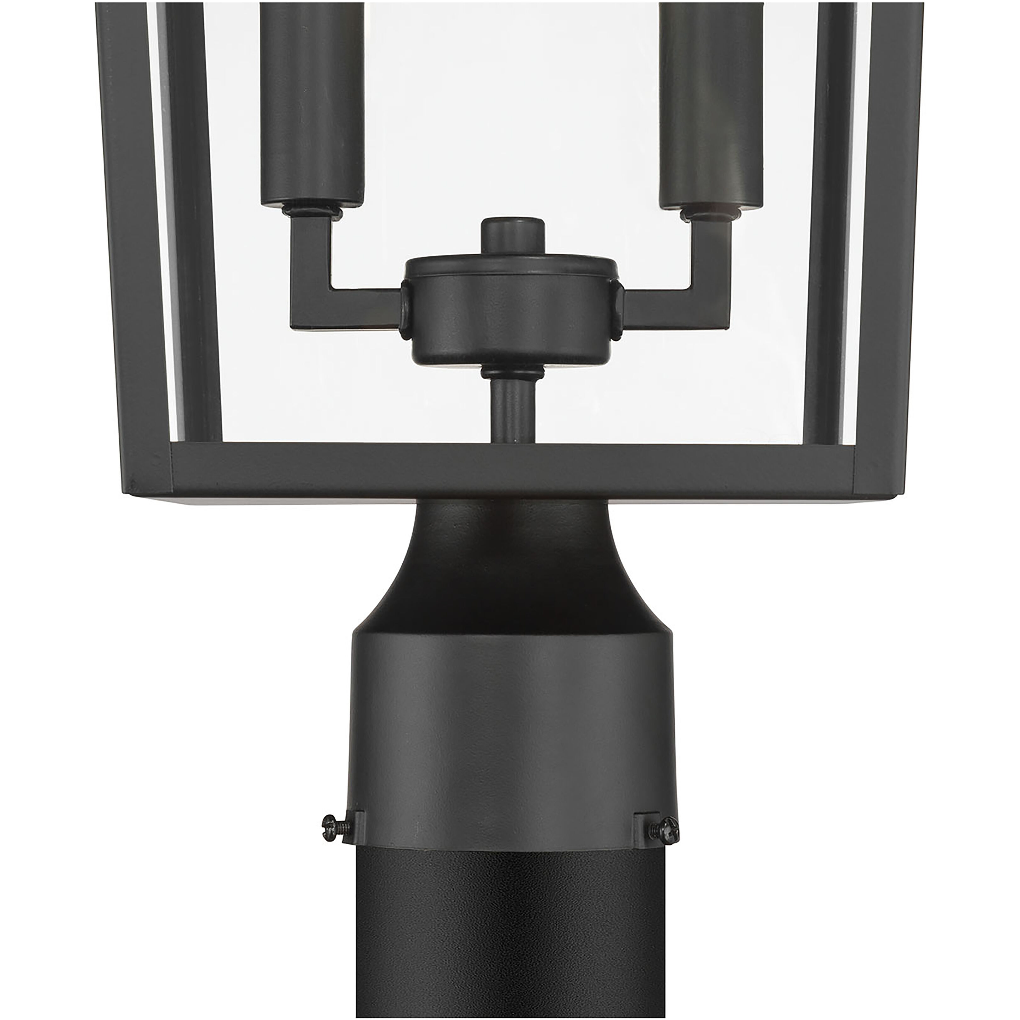 Strathden 2 Light 19.75 inch Powder Coated Black Outdoor Post Lantern