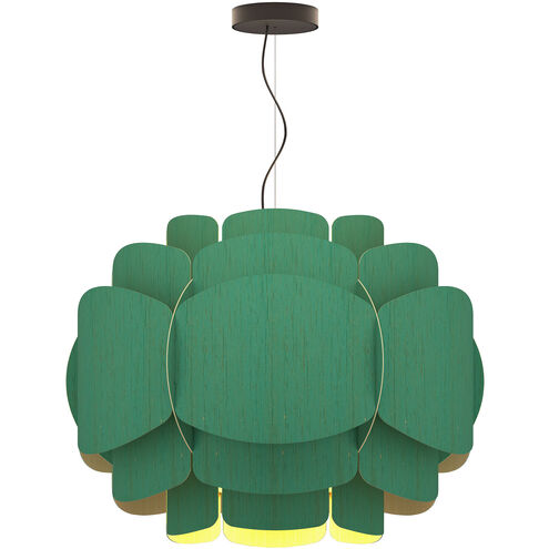 Bella 30 inch Light Petrol Pendant Ceiling Light in Light Petrol/Ash, WEP Collection
