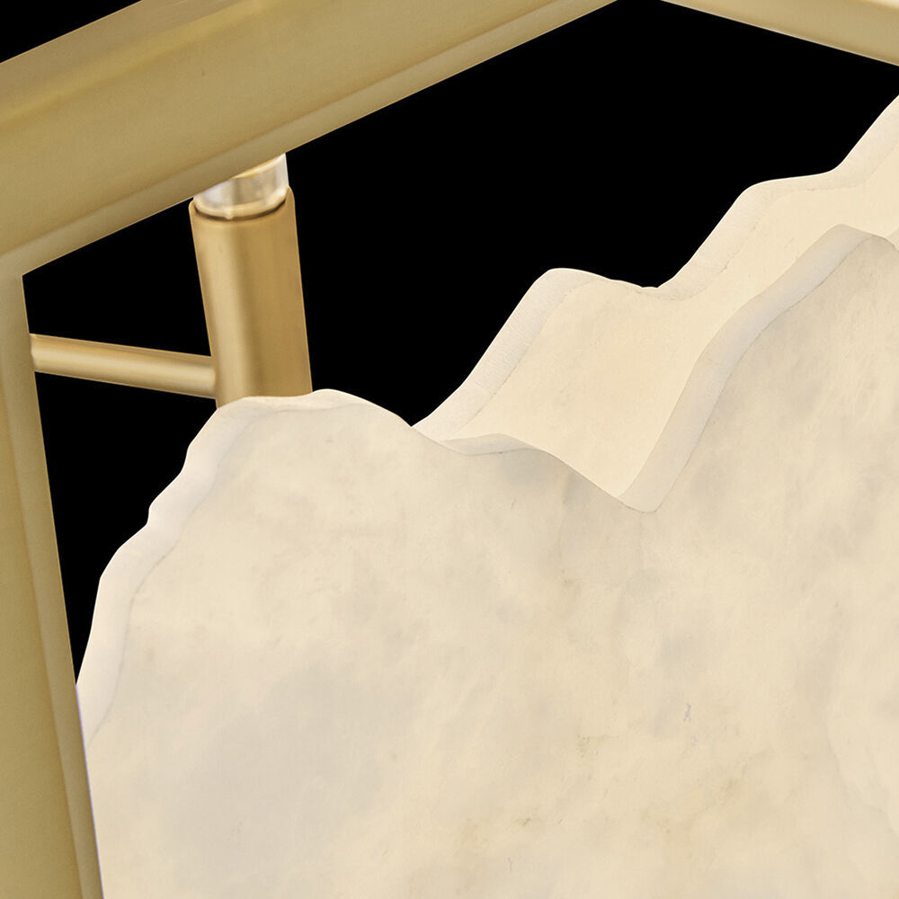 Veleta 8 Light 36 inch Lacquered Brass Chandelier Ceiling Light, Drum