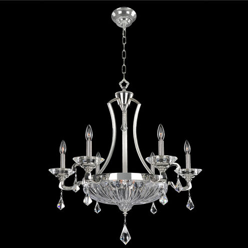 Orecchini 9 Light 26 inch Two Tone Silver Chandelier Ceiling Light