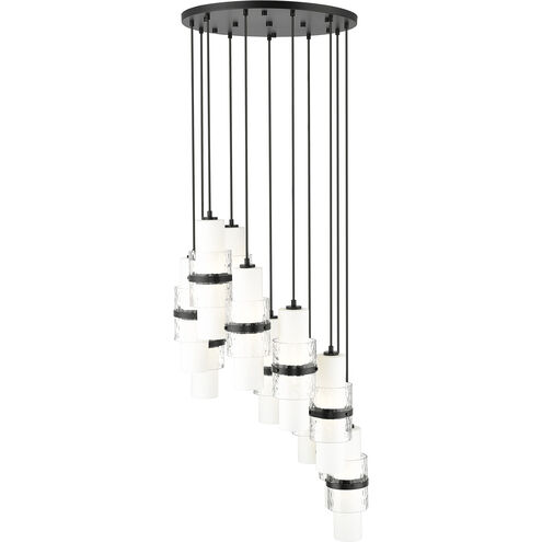 Cayden 11 Light 24 inch Matte Black Chandelier Ceiling Light