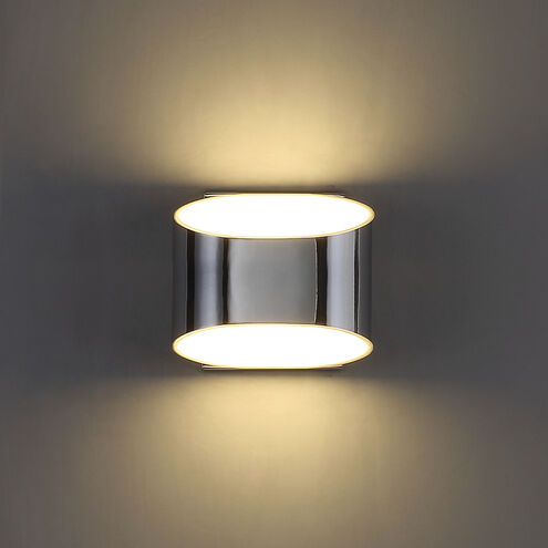 Arch LED 6 inch Chrome Wall Sconce Wall Light