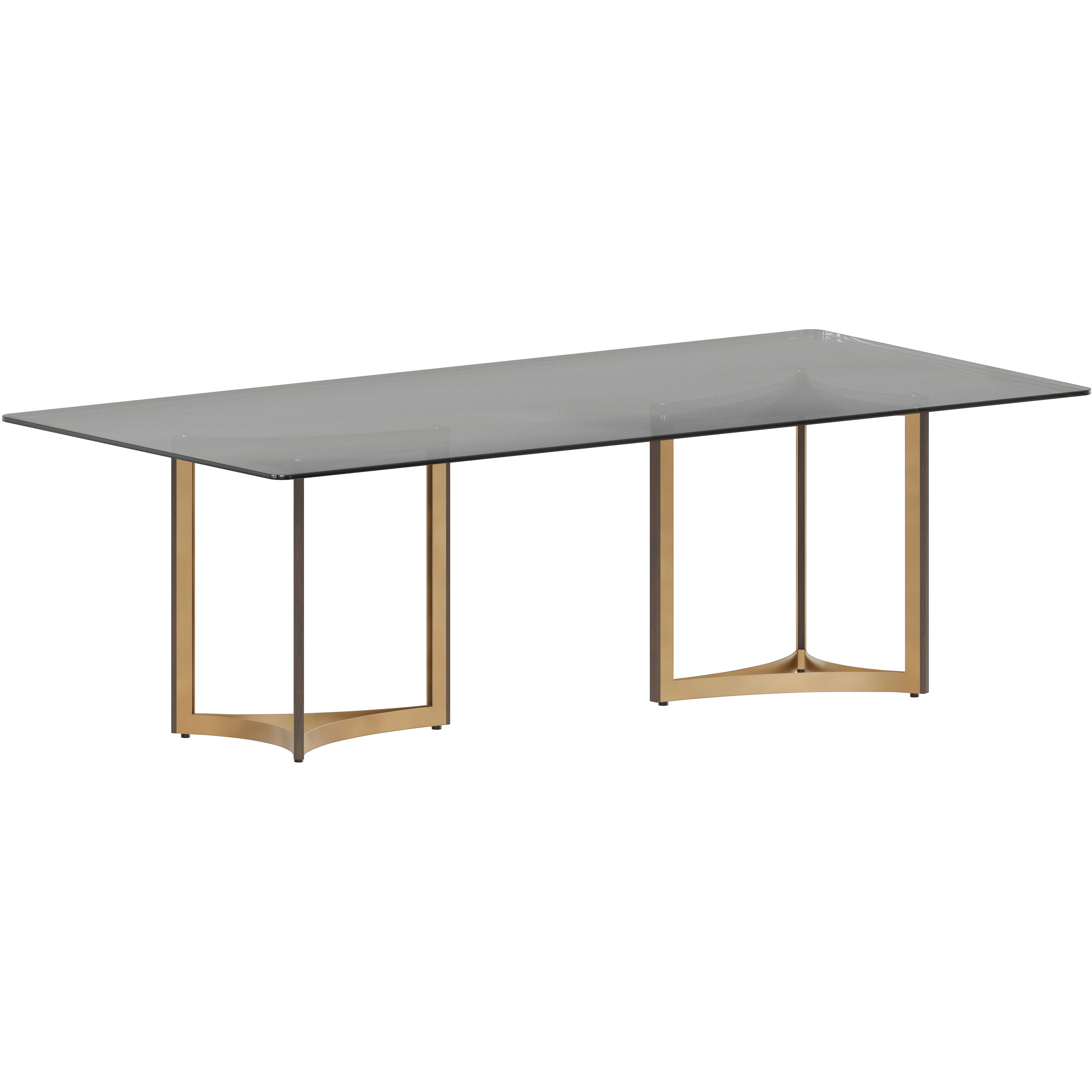 Mendoza Gold Dining Table Base, Set Of 2