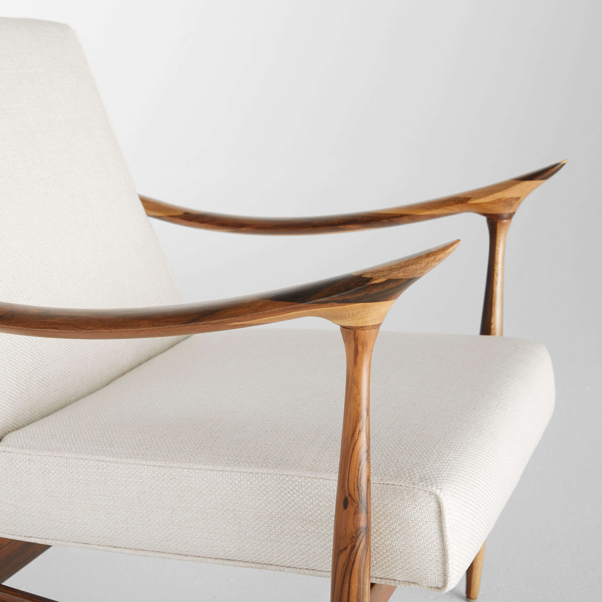 Oscar Light Brown and Cream Arm Chair