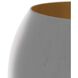 Thorpe 1 Light 5.5 inch White Gesso Sconce Wall Light