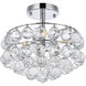 Savannah 3 Light 12 inch Chrome Flush Mount Ceiling Light