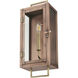 Spencer 1 Light 18 inch Antique Copper with Brass Accents Exterior Wall Mount
