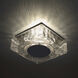 Cuboid 1 Light 10 inch Black Flush Mount Ceiling Light in 4000K