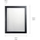 Independence 30 X 24 inch Black Wall Mirror