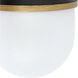 Capsule 1 Light 10 inch Matte Black and Textured Gold Outdoor Sconce, Brian Patrick Flynn