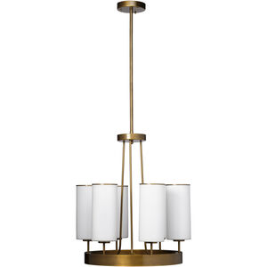Kindgom LED 28 inch Antique Brass Chandelier Ceiling Light