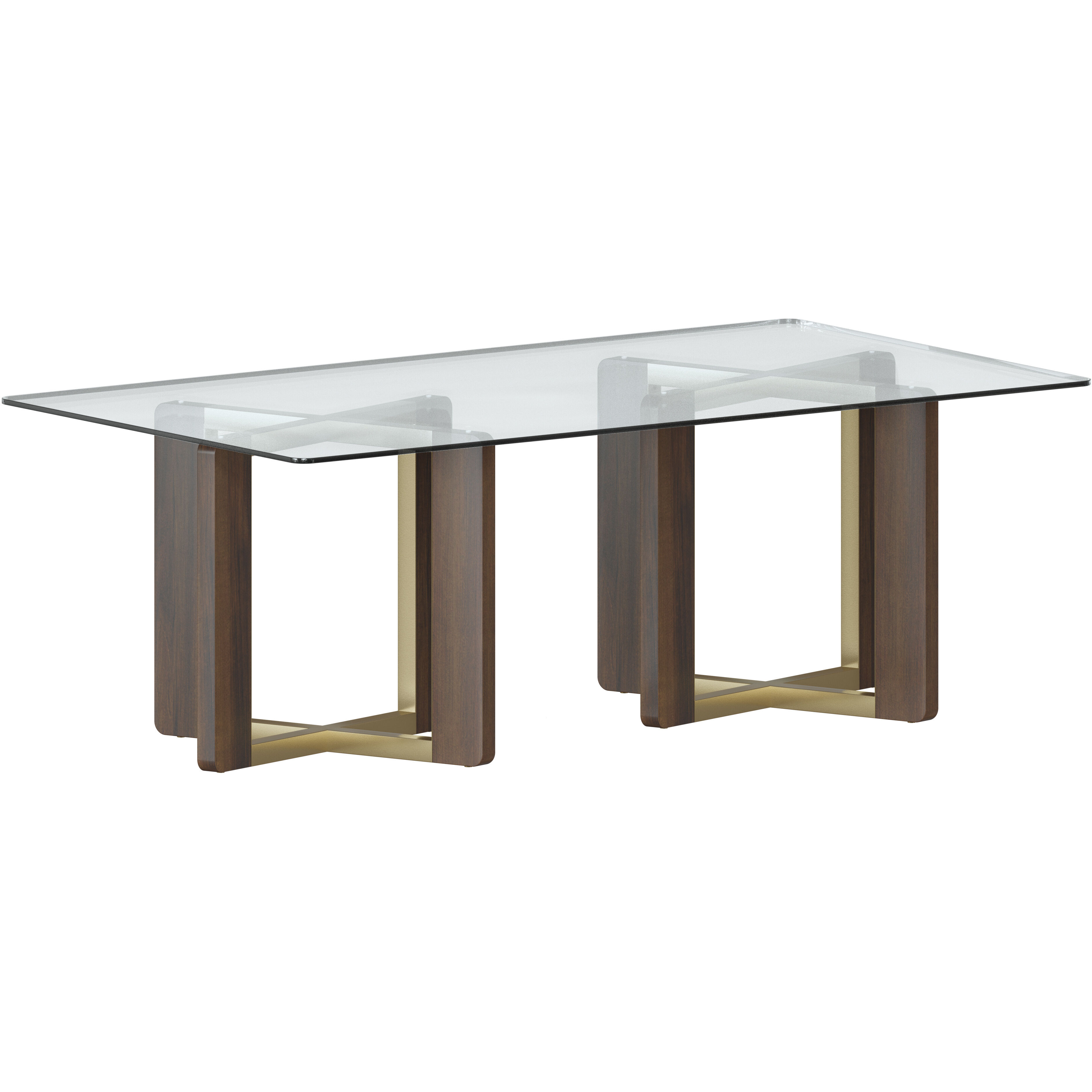 Rejane Gold / Raw Umber Dining Table Base