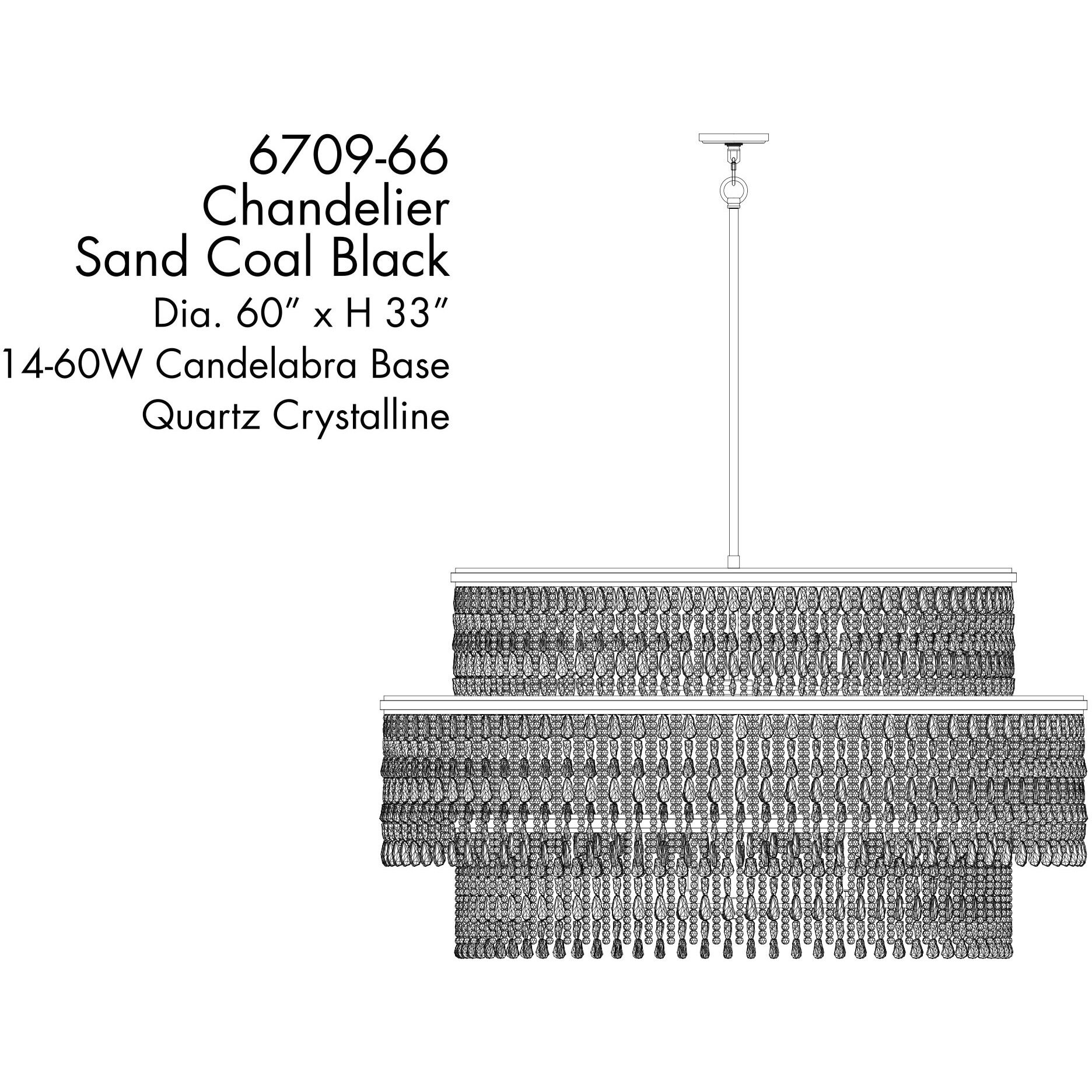 Shimmering Elegance 14 Light Chandelier Ceiling Light