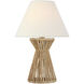 Chapman & Myers Antigua 14.75 inch 1.7 watt Natural Abaca Cordless Accent Lamp Portable Light
