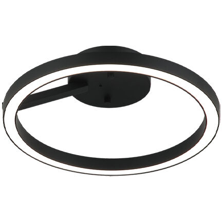 The Trundle LED Matte Black Flush Mount Ceiling Light