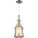 Aloren 1 Light 8 inch Polished Chrome with Silver and White Mini Pendant Ceiling Light
