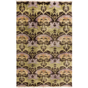 Uncharted 96 X 60 inch Bright Purple, Burnt Orange, Butter, Moss Rug