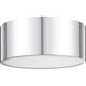 Harley 2 Light 12 inch Chrome Flush Mount Ceiling Light