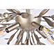 Priscilla 4 Light 19 inch Silver Leaf Flush Mount Ceiling Light