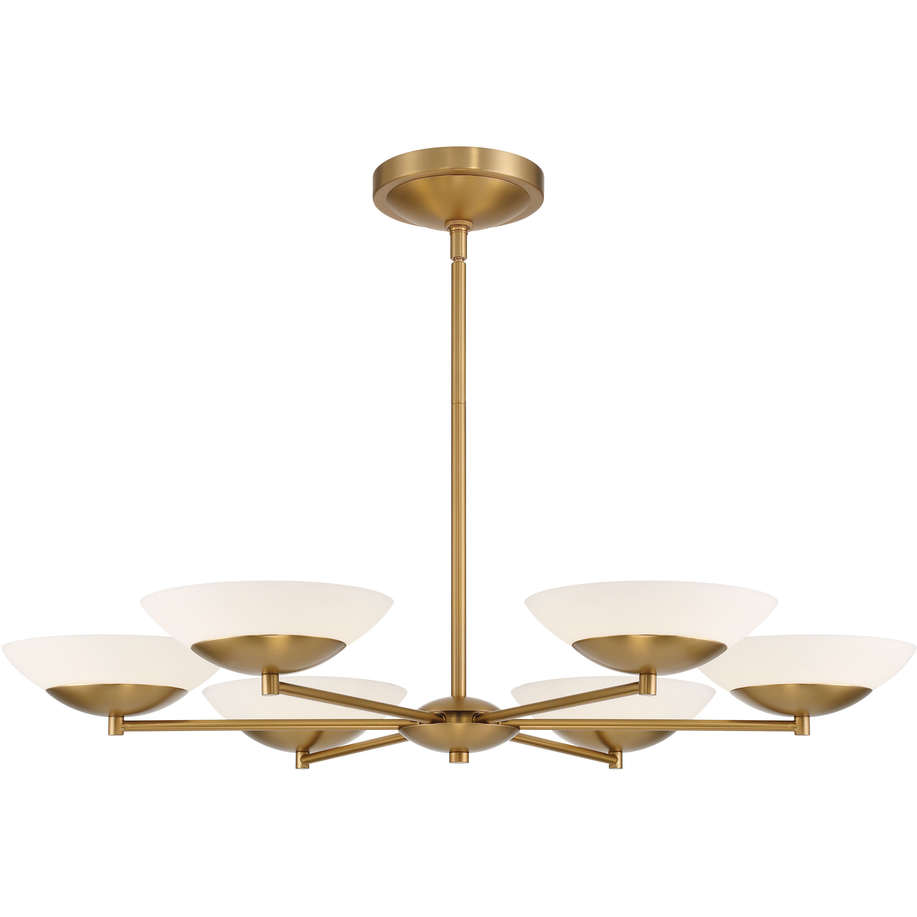 Solara LED 36 inch Legacy Brass Chandelier Ceiling Light