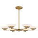 Solara LED 36 inch Legacy Brass Chandelier Ceiling Light
