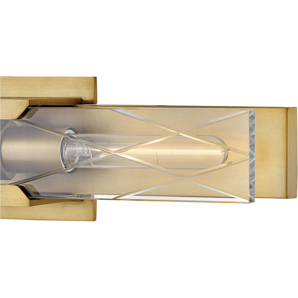 Monte 2 Light 5 inch Heritage Brass Bath Light Wall Light