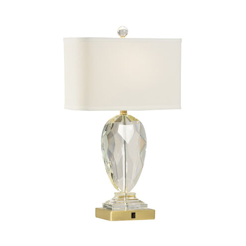 MarketPlace 27 inch 60 watt Clear Table Lamp Portable Light