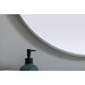 Asha 36 X 30 inch Silver Mirror in 30 x 36