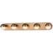 Pluto LED 37 inch Brass Vanity Light Wall Light in Vintage Brass
