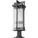 Fortis 2 Light 28.5 inch Sand Black Outdoor Pier Mounted Fixture